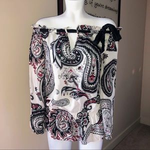 White House Black Market Off The Shoulder Top